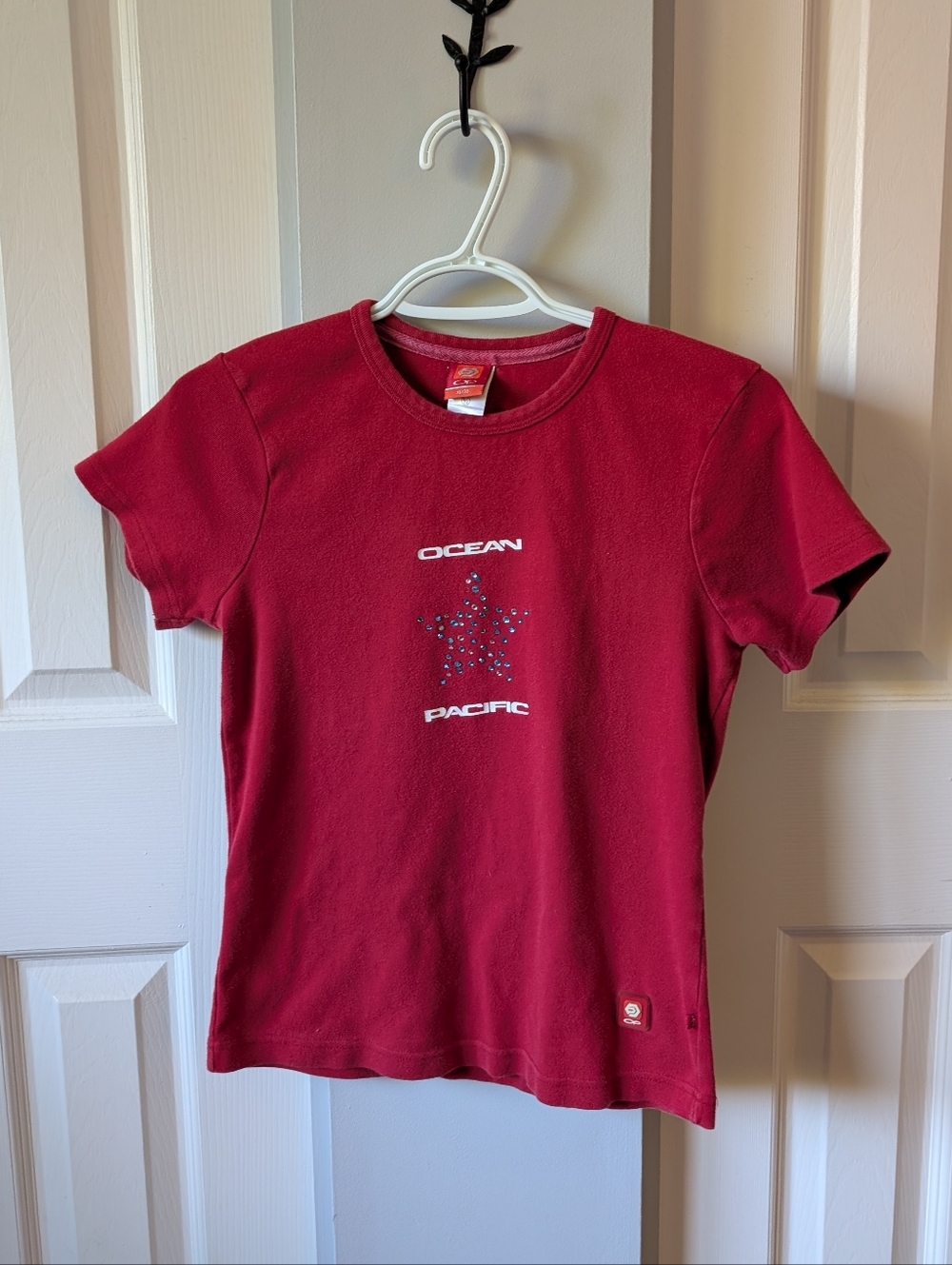Vintage 90s Ocean Pacific Star Gem Baby Tee
